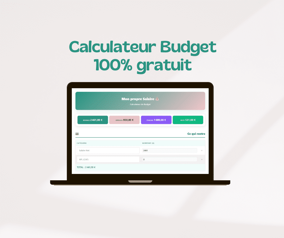 Mockup Calculateur de Budget